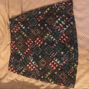 Geometric Topshop Retro Skirt